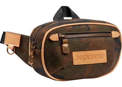 louis vuitton x supreme bumbag monogram camo pm camo|louis vuitton x supreme font.